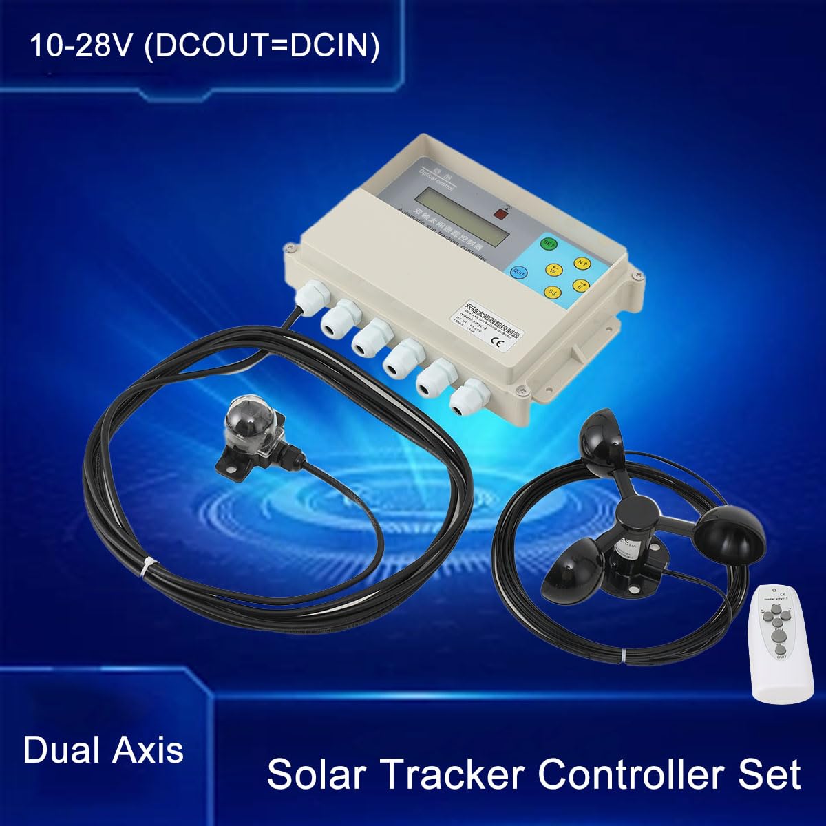 Solar Tracker Single Axis Solar Tracking System Solar-Tracking Controller | Sun Automatic Tracking Controller Automatischer Solar-Tracking-System mit 2 m Kabel for PV Solar Panel System
