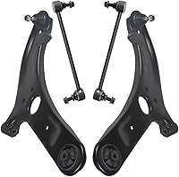 Vista 41 de Detroit Axle - Kit de brazos de control delanteros de 4 piezas para Ford Mustang Base GT 05-10 2005 2006 2007 2008 2009 2010, 2 brazos de control