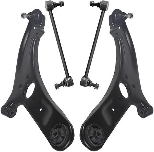 Miniatura 41 de Detroit Axle - Kit de brazos de control delanteros de 4 piezas para Nissan Cube 2009-2014, Nissan Versa 2007-2012 2 brazos de control inferiores con