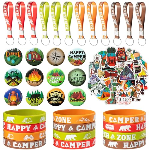Happy Camper Keychain