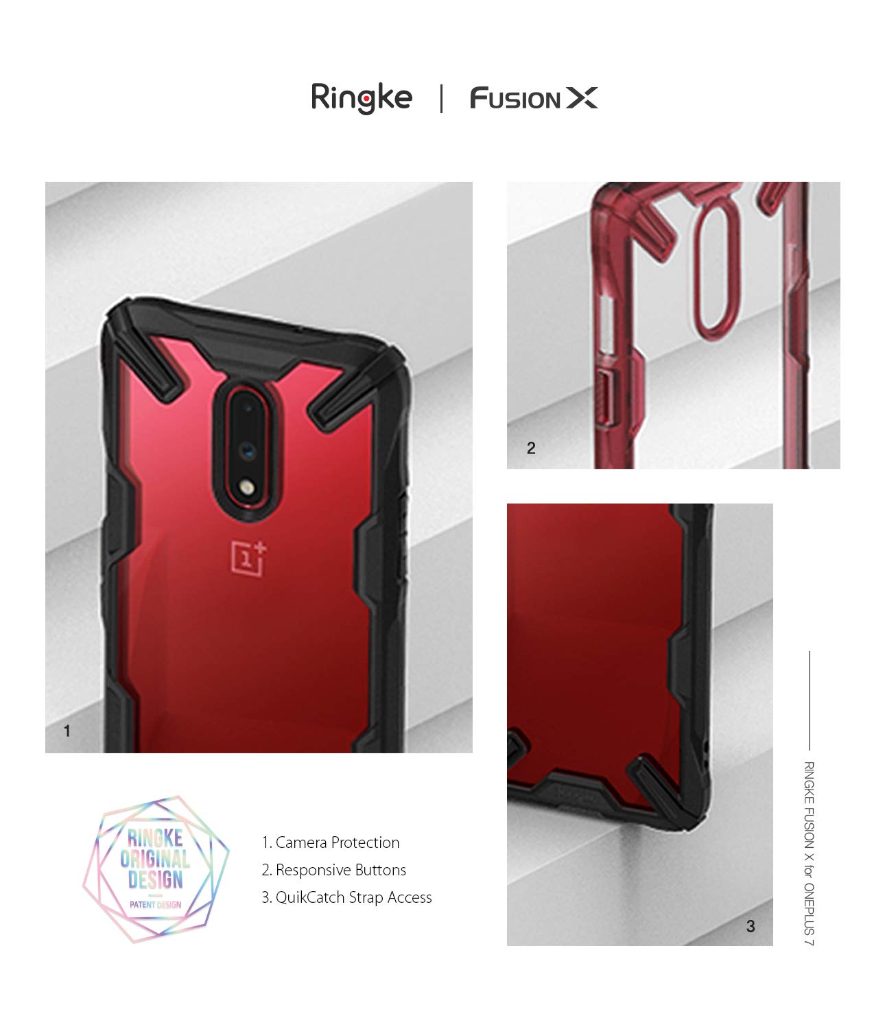 Ringke Oneplus 7t Pouch Ringke Oneplus Ringke™ Fusion-X Case For