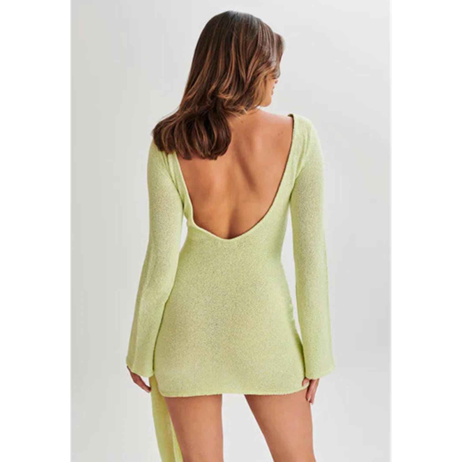 Vestito Gonna Corta Femmina Estiva di Alta Gamma Sexy Abito A Maglia con Gonna Corta Donna-Brown Rossastro-l
