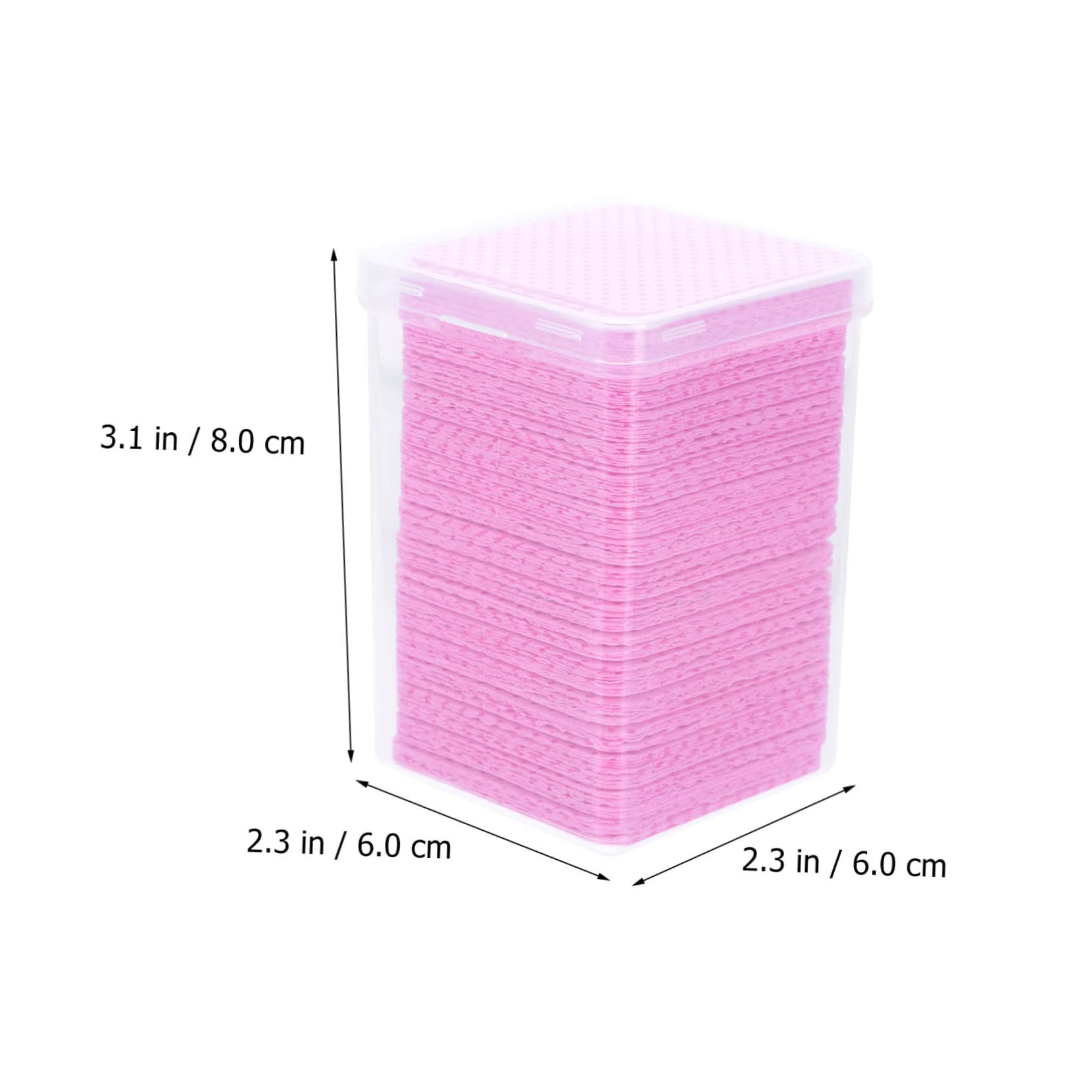 TOVINANNA 600pcs Reusable Cotton Pads Eyelash Extension Remover Adhesive Wipes Facial Pads Cotton Rounds Professional Wiping Cloths