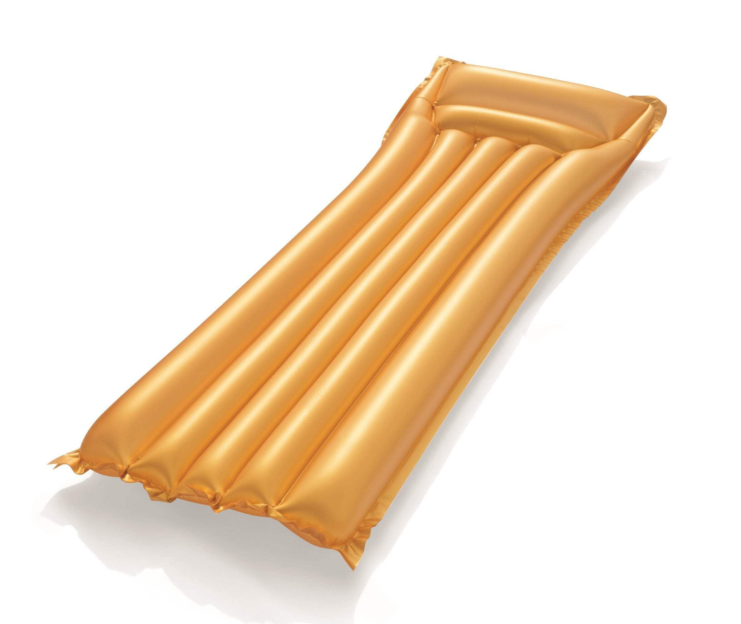 Bestway, Inflatable Lilo Lounger Swimming Pool Air Bed Beach Mat, Gold, 44044-19