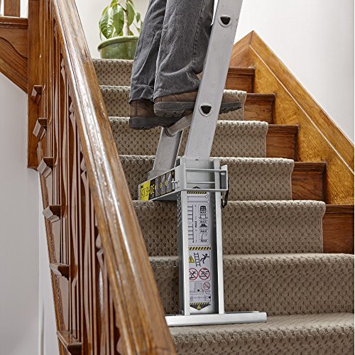 Ideal Security Ladder-Aide LA1 for Type 2 Ladders, The Safe and Easy Way to Work on Stairs