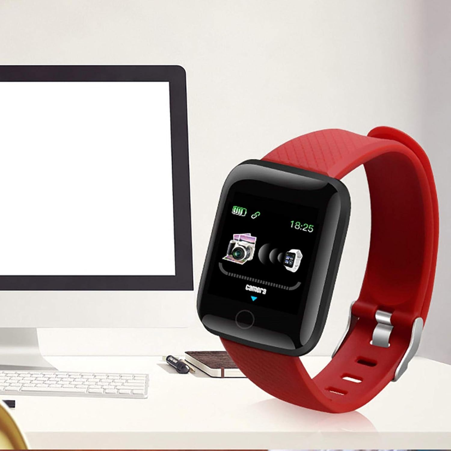 Orologio intelligente contapassi da polso intelligente Smartwatch con frequenza cardiaca, Bluetooth, contapassi, impermeabile, da uomo Orologio intelligente contapassi da polso intelligente Smartwatch con frequenza cardiaca, Bluetooth, contapassi, impermeabile, da uomo