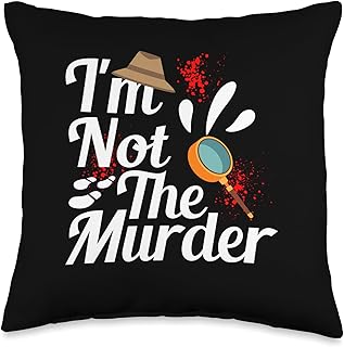 Murder Mystery Party Kit Hobby Investigator Murder Mystery Throw Pillow