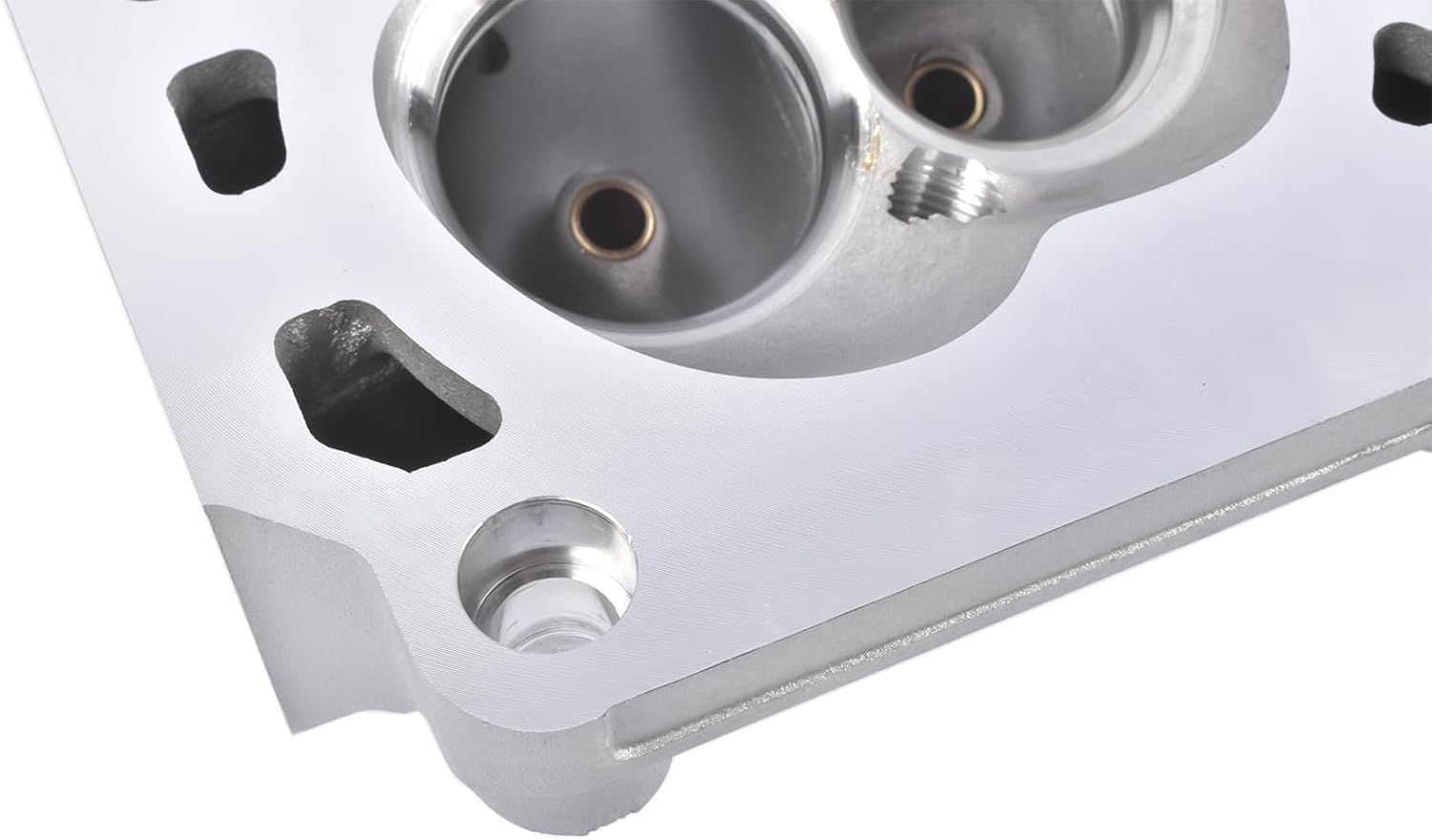Pair Bare Cylinder Head Replacement for Ford Small Block SBF 289 302 351W and 5.0L V8 models, Aluminum, 185cc Intake Runner & 61cc Chamber Weonefit