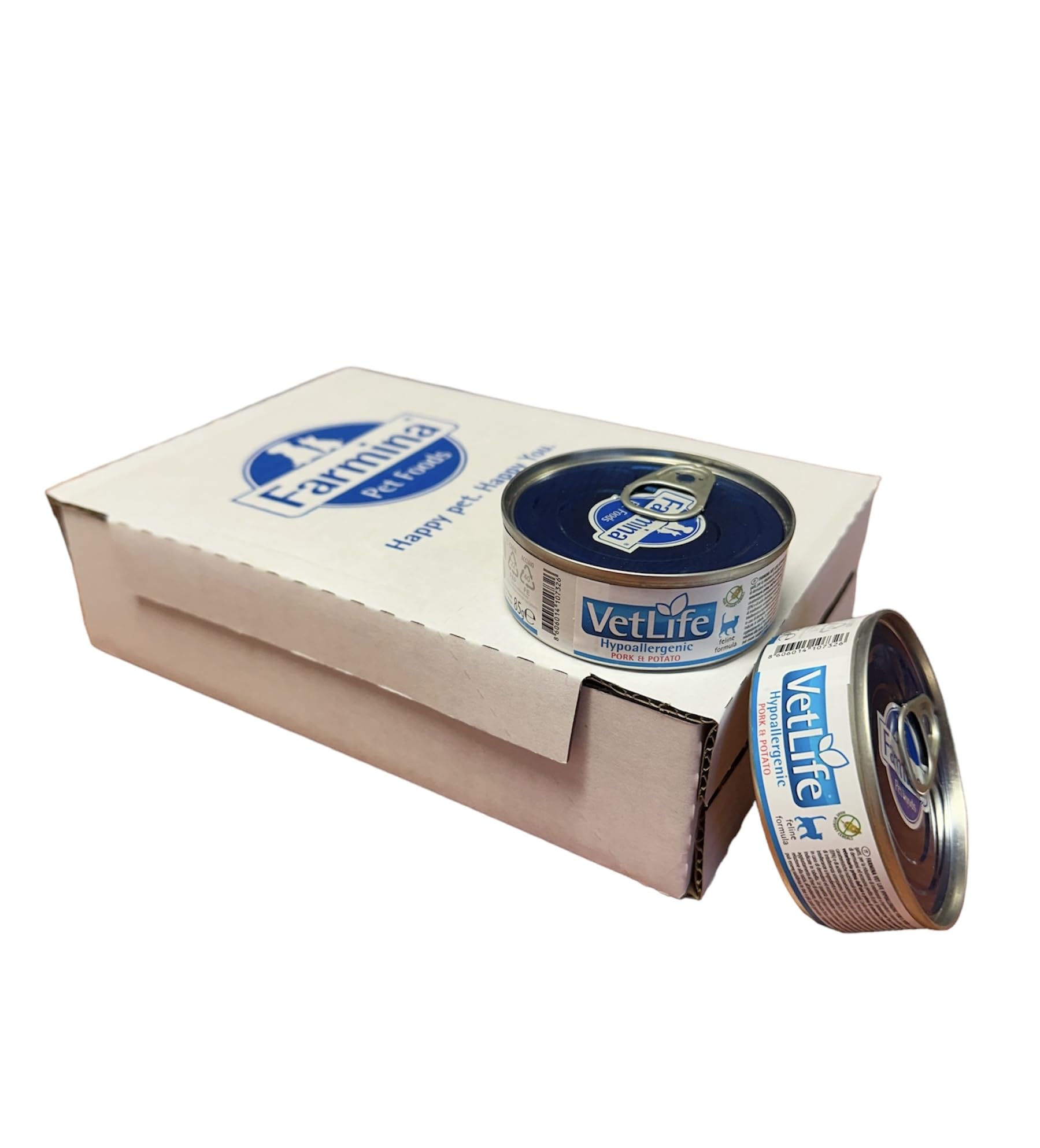 Farmina, Vet Life, Hypoallergenic Pork&Potato Umido Gatto 12x85g