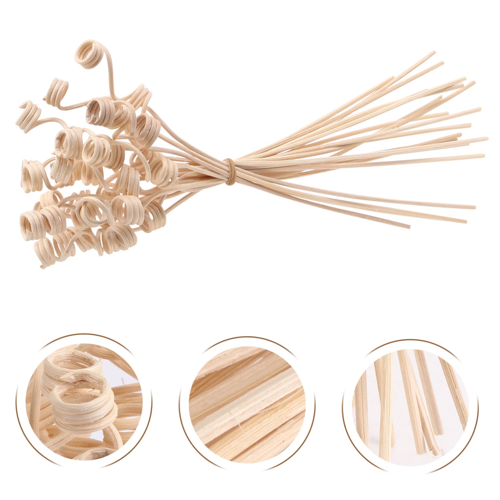 ORFOFE Essential Oil Diffuser Sticks Wooden Fragrance Wood Rods Home Decor Office Car 20 Pack