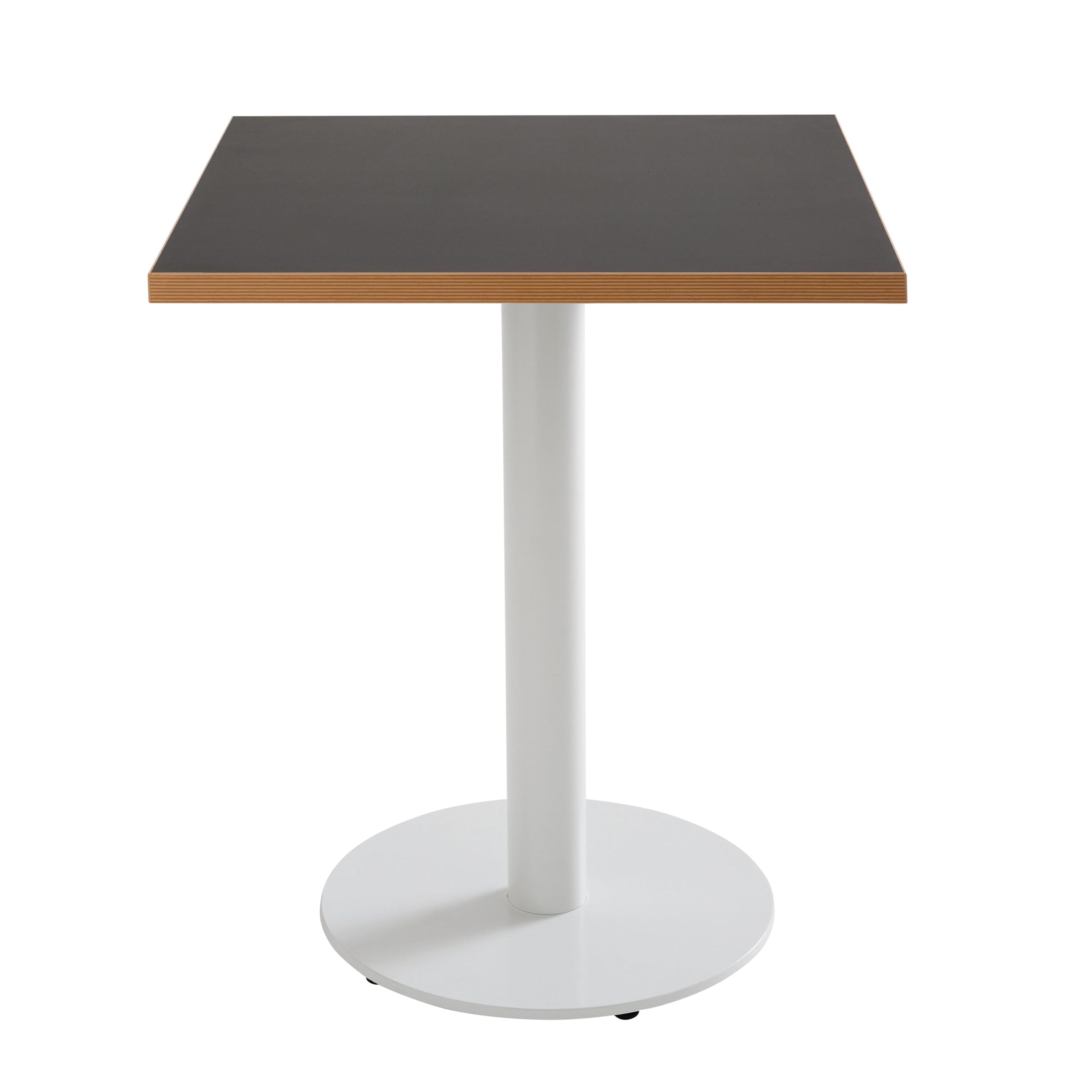 Oviala Plateau de Table carré Noir 60cm