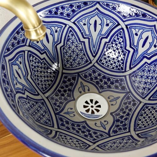 Keramik Waschbecken für Badezimmer und Gäste-WC, Einbauwaschbecken ohne Hahnloch und ohne Überlauf/Waschschale Aufsatzbecken