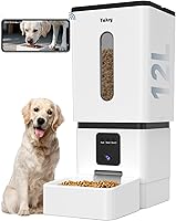 Yakry Automatic Dog Feeder Large Breed: 12L/50 Cups, 5G WiFi App Control, HD 1080P Camera Night Vision