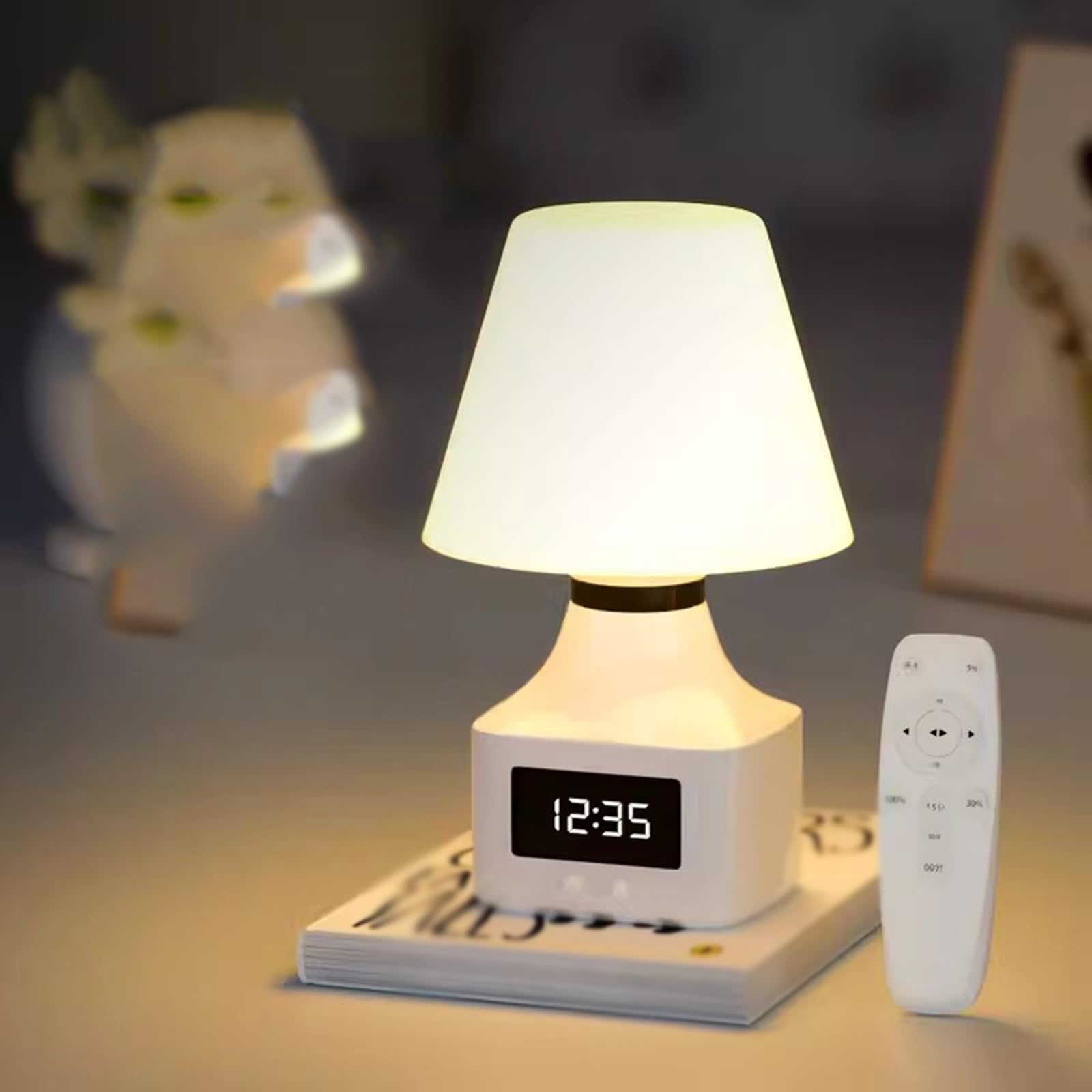 Veilleuse Veilleuse Lampe de Chevet Lampe de Table bébé Alimentation Oeil Charge Chambre Sommeil télécommande Lampe Nuit