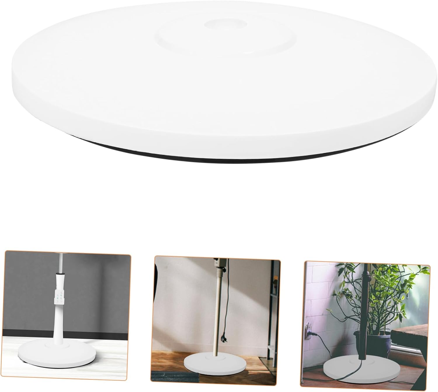 Cabilock Oscillating Fan Base Stable Plastic Pedestal Fan Chassis Replacement Easy Installation Design for Home Office Use