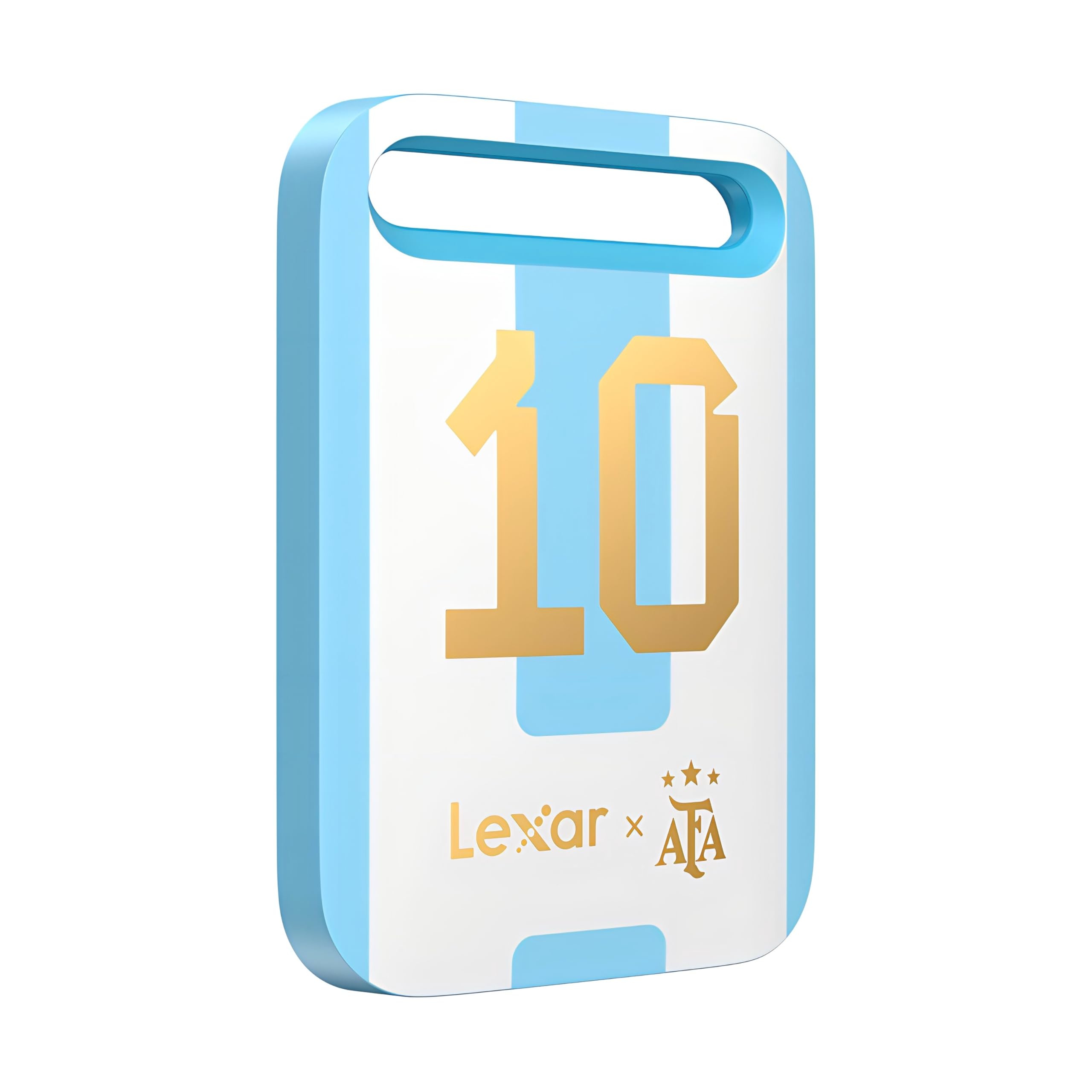 Lexar SL260 Air SSD portatile da 512GB, Edizione AFA, co-branding Campionati del Mondo Argentina, USB 3.2 Gen 1, scrittura fino a 400 MB/s, ultracompatto e leggero per iPhone 17, Android, iPad