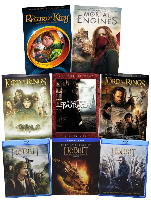 Miniatura 2 de Limited Edition Lord of the Rings Trilogy & The Hobbit Trilogy + 2 Bonus Movies Fellowship of the Ring Two Towers Return of the King Movie +