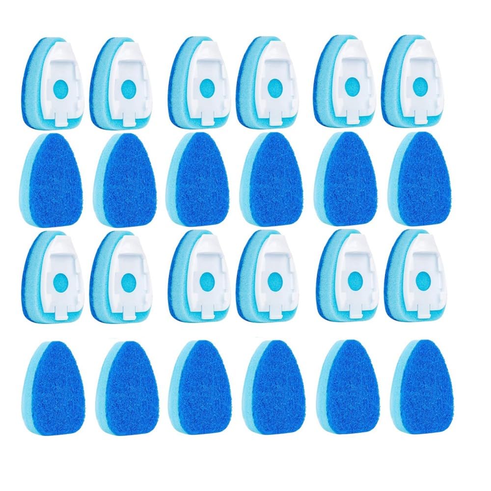 Aundhegrtt Soap Dispensing Scrubber Pad 24 Pcs Non-Scratch Dish Sponge Refills& Non-Scratch Dish Wand Replacement Heads