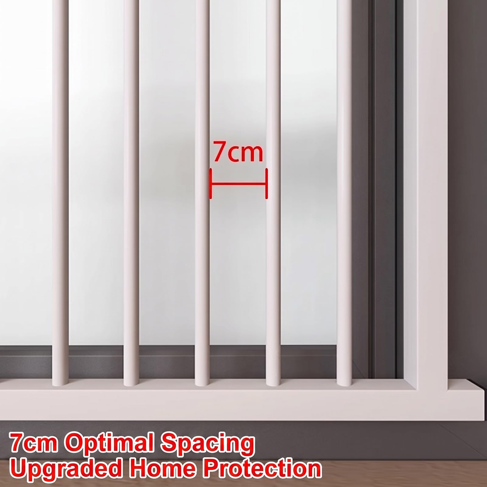 Reja De Ventana Ajustable Sin Taladrar | Barras De Seguridad De Acero Espacio 7cm, Capacidad 250kg Para Casa Y Ventanas Abatibles(39.3x31.4 in)