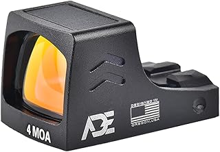 Ade Advanced Optics RD3-030/APOLLO-PRO Sensor Activated, Solar Powered 4 MOA Red Dot Sight for Springfield Hellcat OSP/PRO, Sig P365XL Spectre Comp, Canik TP9 Elite SC, Mossberg MC2SC, Kimber R7 Mako - Ade Advanced Optics
