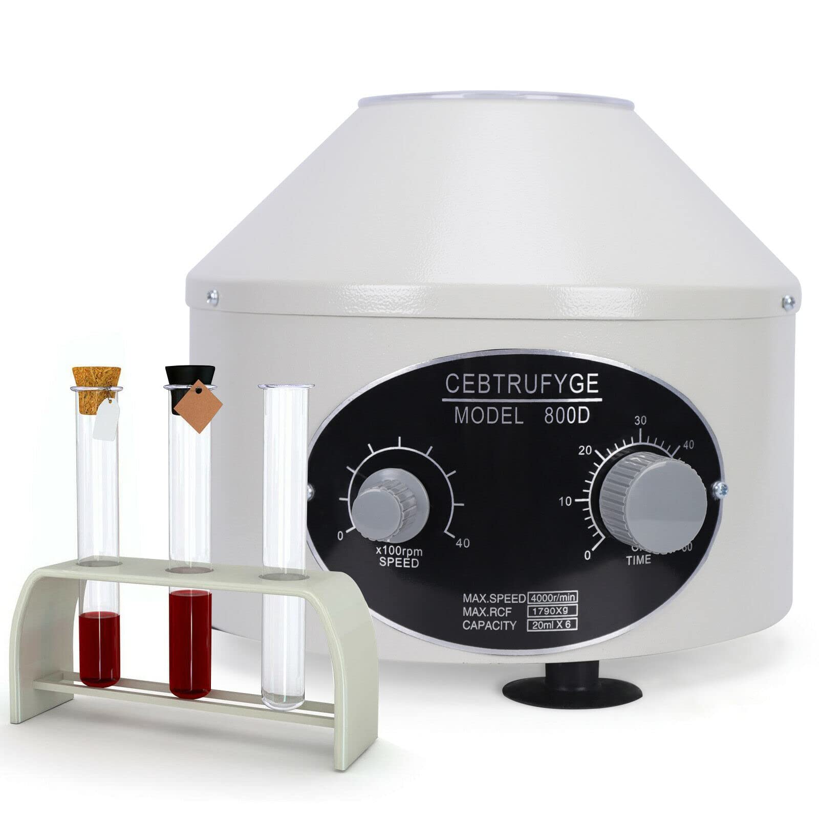 Centrifuga Da Laboratorio 6x20ml - Elettrica Con Timer E Velocit&agrave; Regolabile Per Scuole E Ricerca