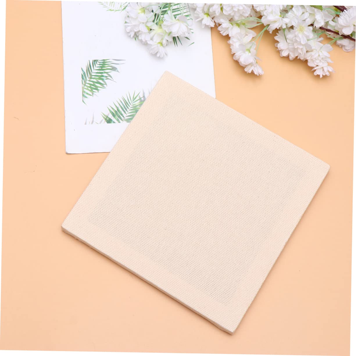 KONTONTY Embroider Your Way 2pcs Stamp Embroidery Material Safe Durable Fabrics 28x28cm