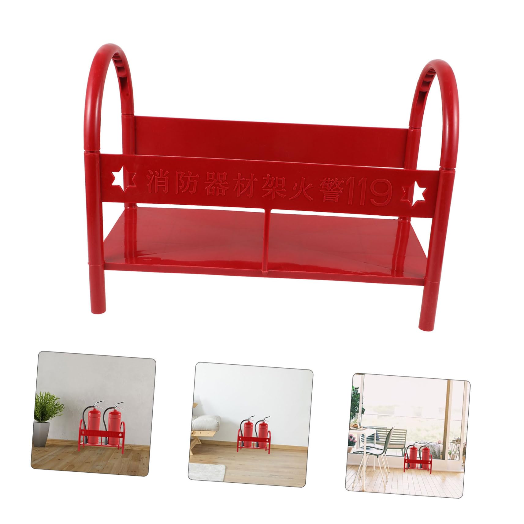 PRETYZOOM Soporte de Extintor de Incendios de Plástico Práctico y Versátil para Extintores Pequeños de 3-5 Kg, Base para Extintor Adecuado para Varios Escenarios