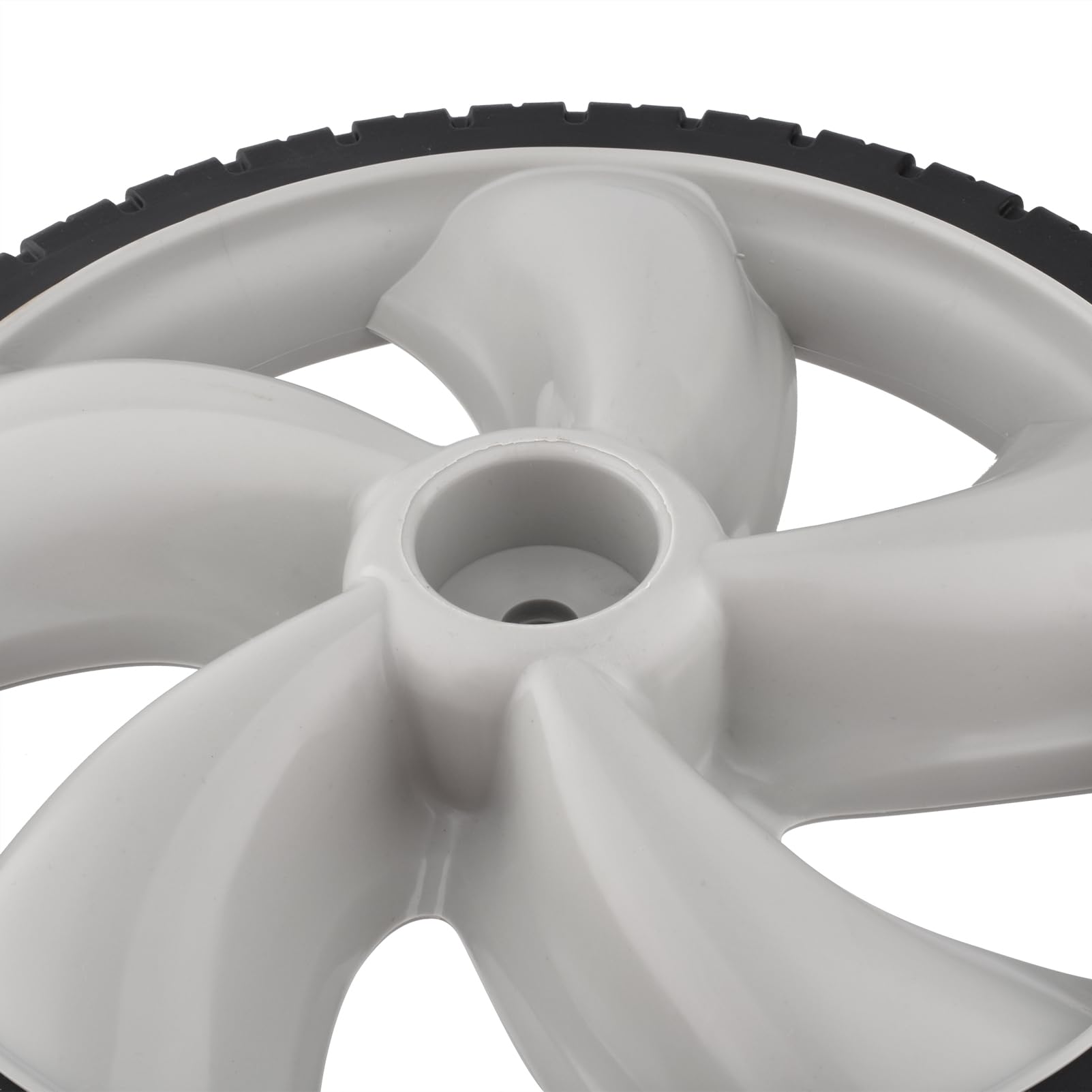 2 Pezzi Ruota in plastica 12 Pollici 490-324-0002 per Craftsman per Poulan per Brute per Honda per Husqvarna per Macchine da Cantiere per Tosaerba con Guida a Terra