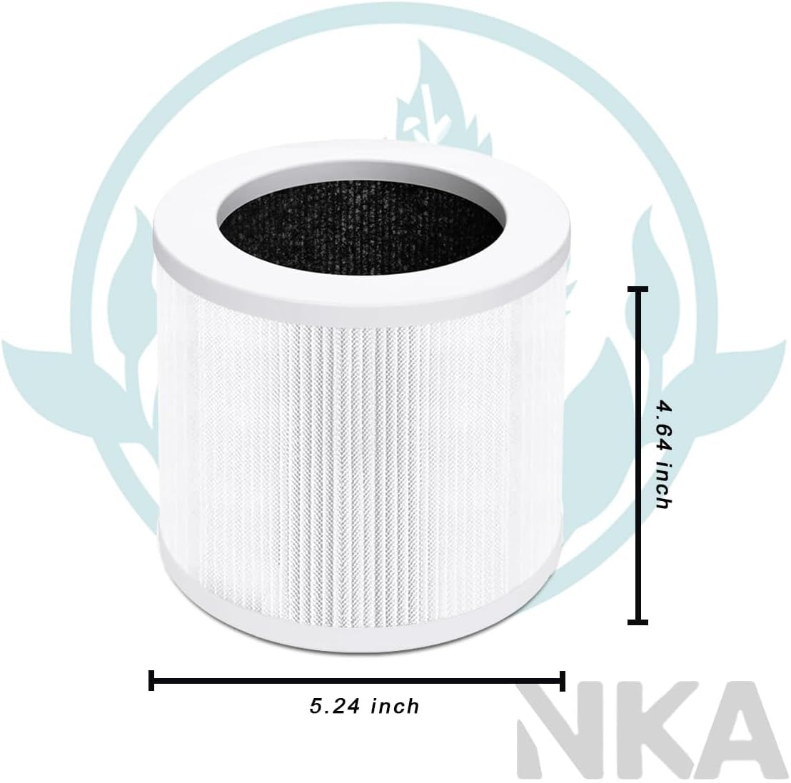 HQSC-50 Replacement filters for vewior air purifier filter,a1 replacement filter for VEWIOR Air Purifier Filter Replacement-HQKJ-80, AMEIFU AP01W, KOIOS HQKJ-50, 3-in-1 HEPA Air Cleaner Filter,1 pack - Image 2