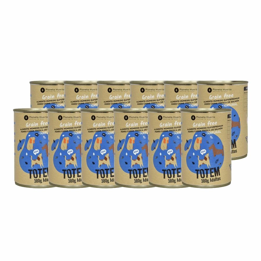 Pack 12 x Grain Free Superpremium Wet Food for Salmon Dog 380g Planet Orchard