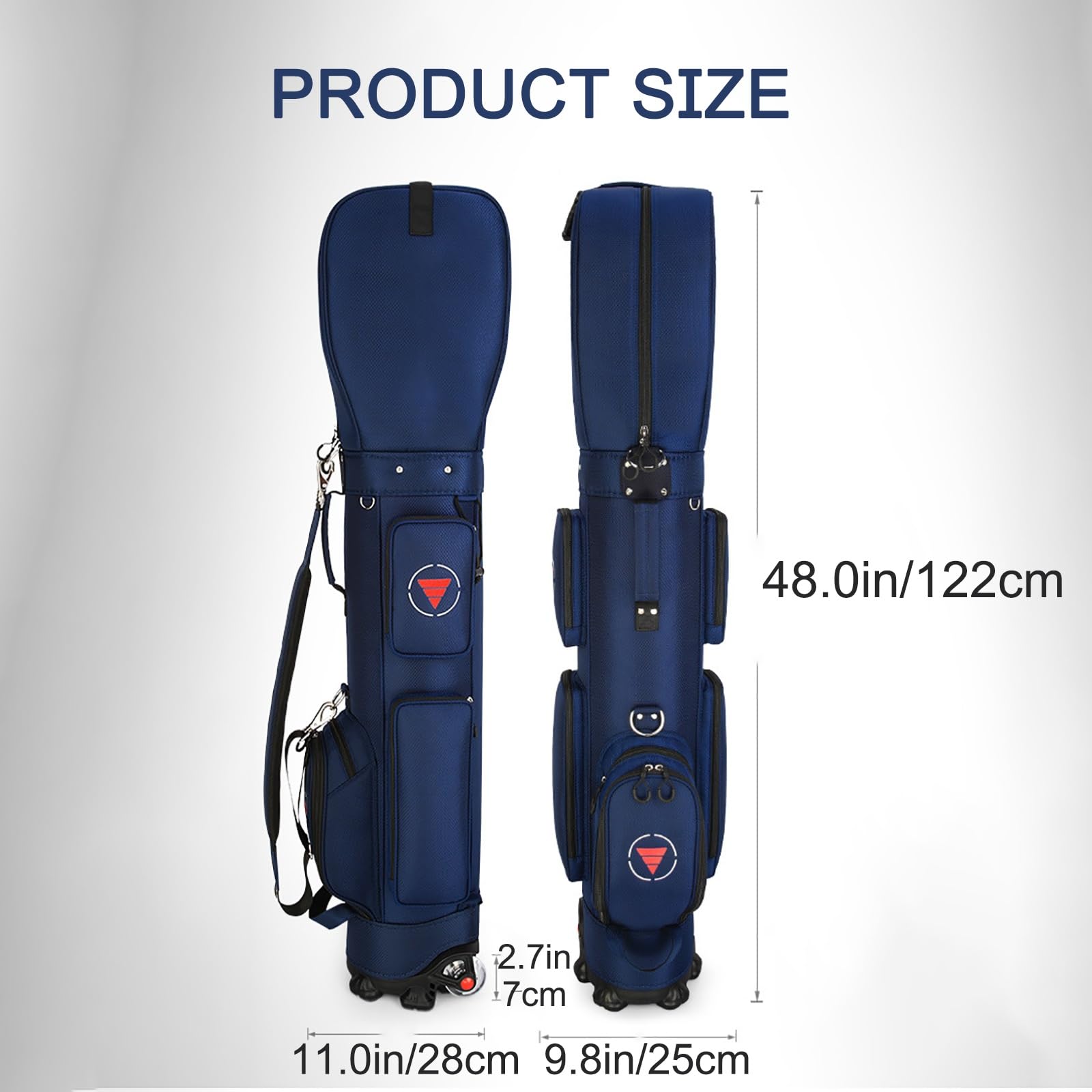 XTRYBHD Golf Stand Bag for Men & Women, Easy to Carry & Durable Pitch Golf Bags for Golf Course & Travel, Lightweight and Waterproof (Size : Red)