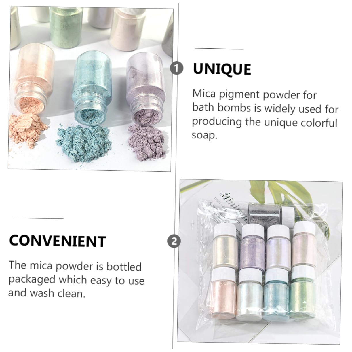 HOMSFOU 3 Sätze Mica Pulver Für Epoxidharz Farbige Pigmente Für Diy Projekte Hautfreundlich Für Seifenherstellung Basteln Und Nail Art Verschiedenen Farben Erhältlich 9 Stück * 3