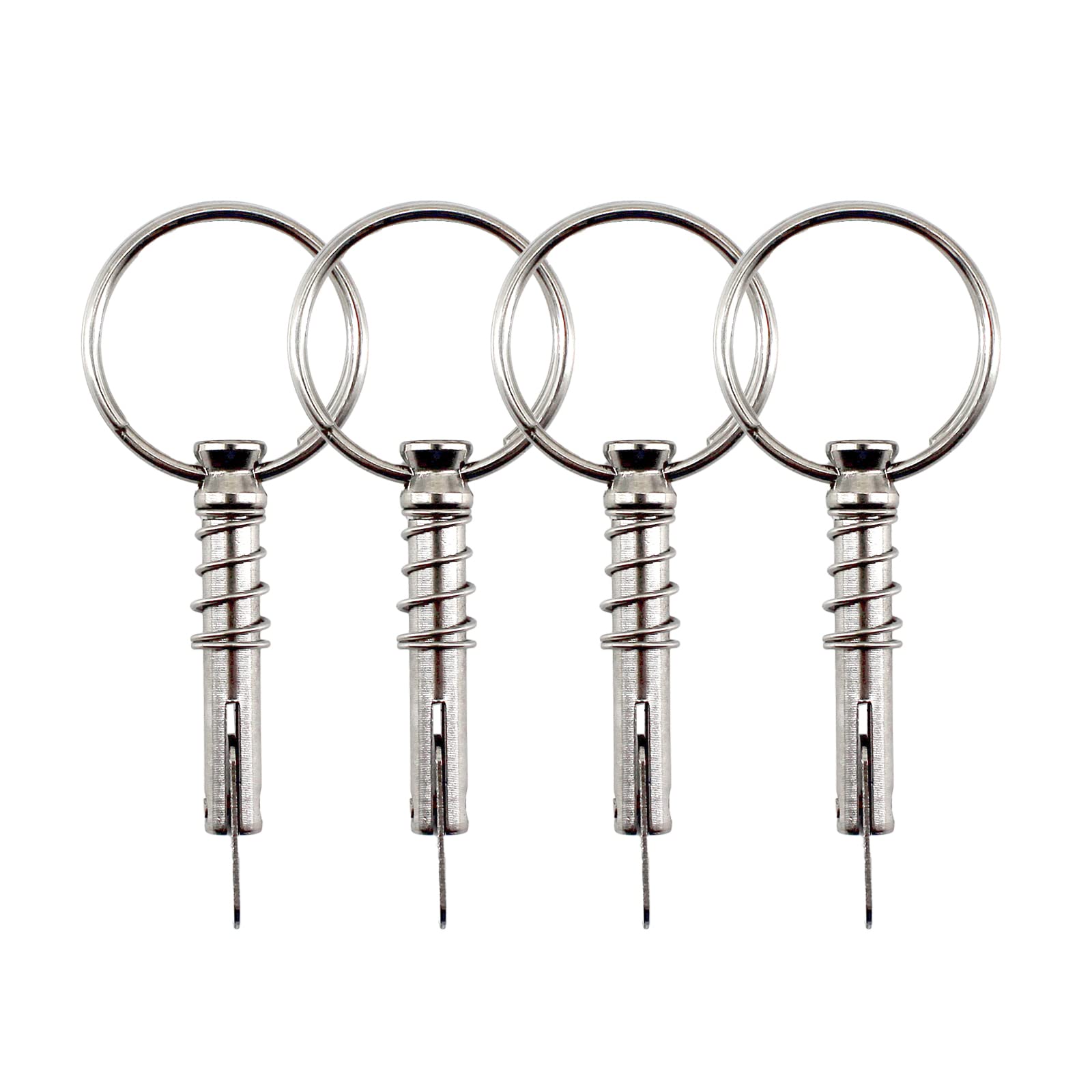 4 pines de liberación rápida de acero inoxidable de 6 mm x 39,5 mm, pasador superior de bimini para barco, accesorios de yate de hardware marino