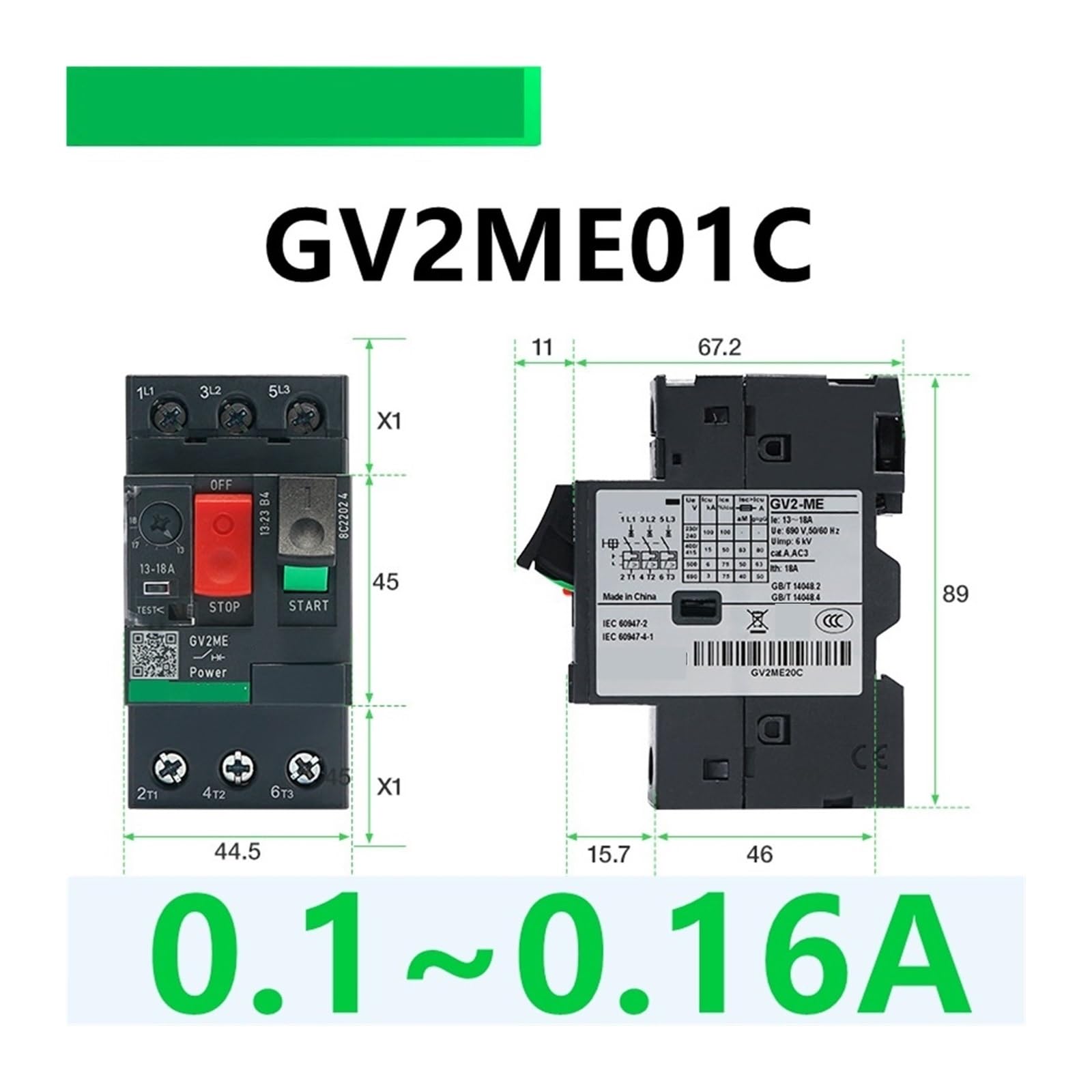 Motorschutzschalter GV2ME01C-32C