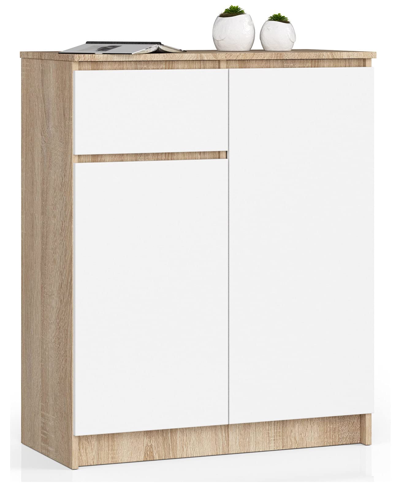 AKORD K80 Commode in Sonoma Oak/White