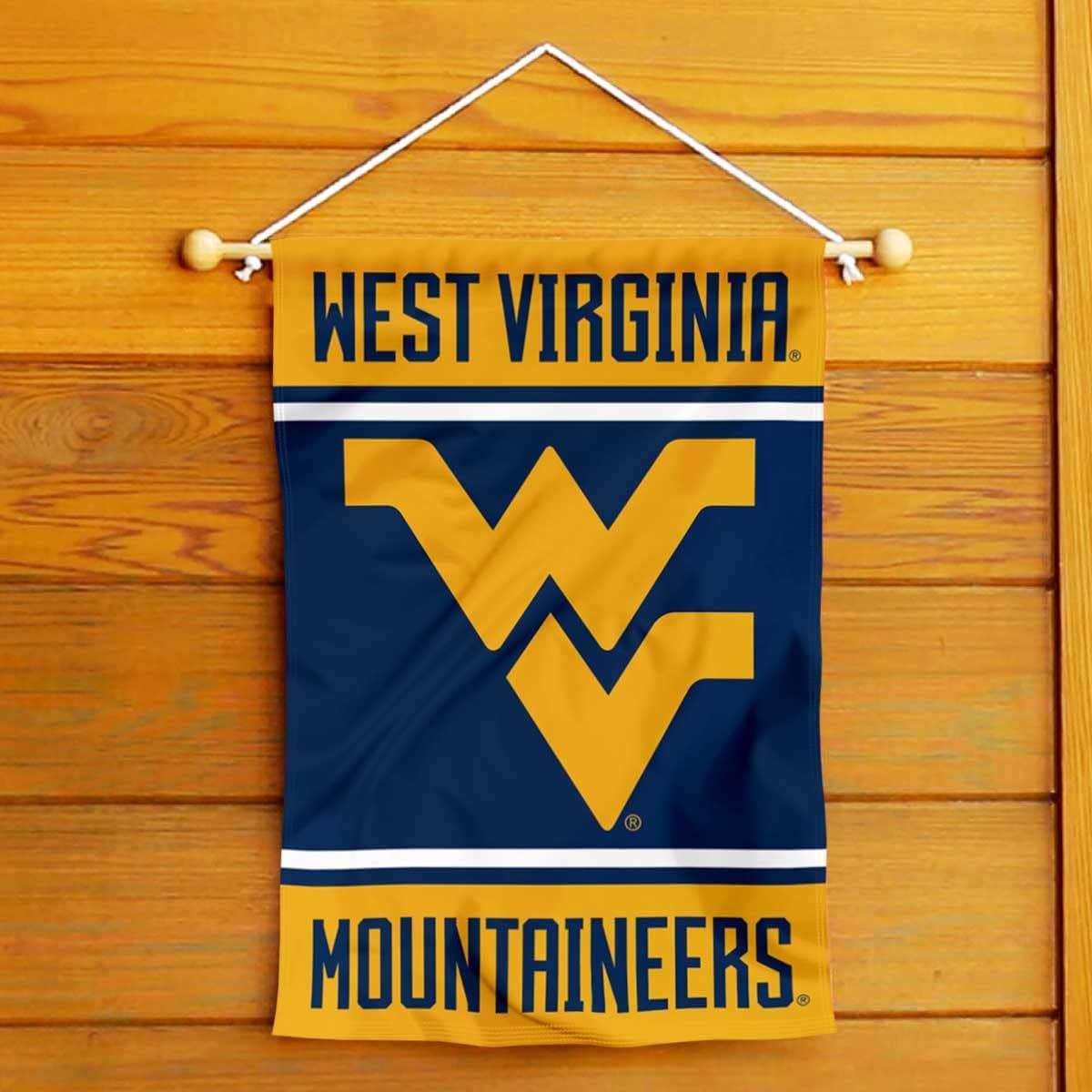 West Virginia Mountaineers Garden Flag