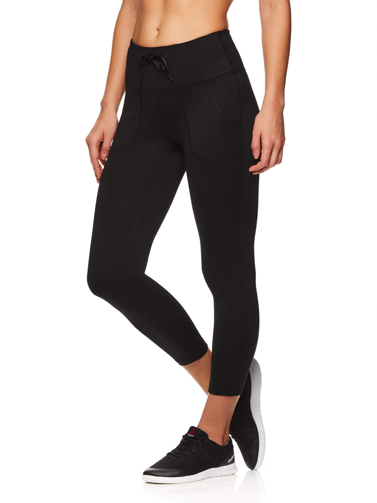 Reebok Womens Focus Capri Compression Athletic Pants