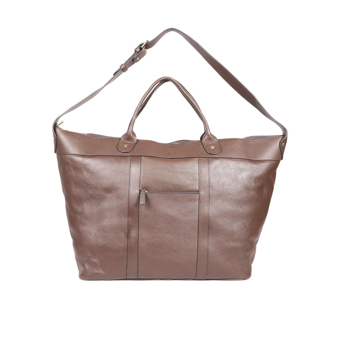 Hidesign Leather 63 cms Brown Travel Duffle (Parma)