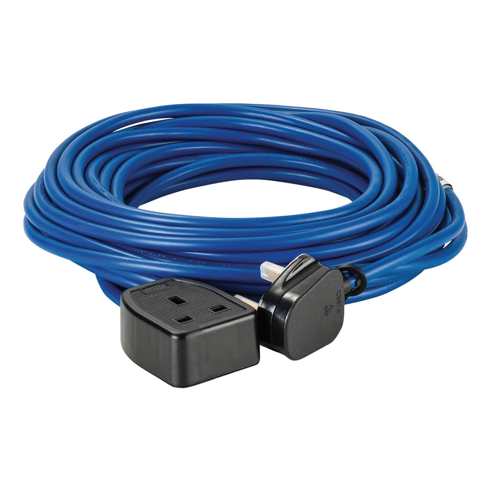 Defender Power And Light Blue Defender Extension Lead 1.5Mm2 13A 14M 230V (E85222)