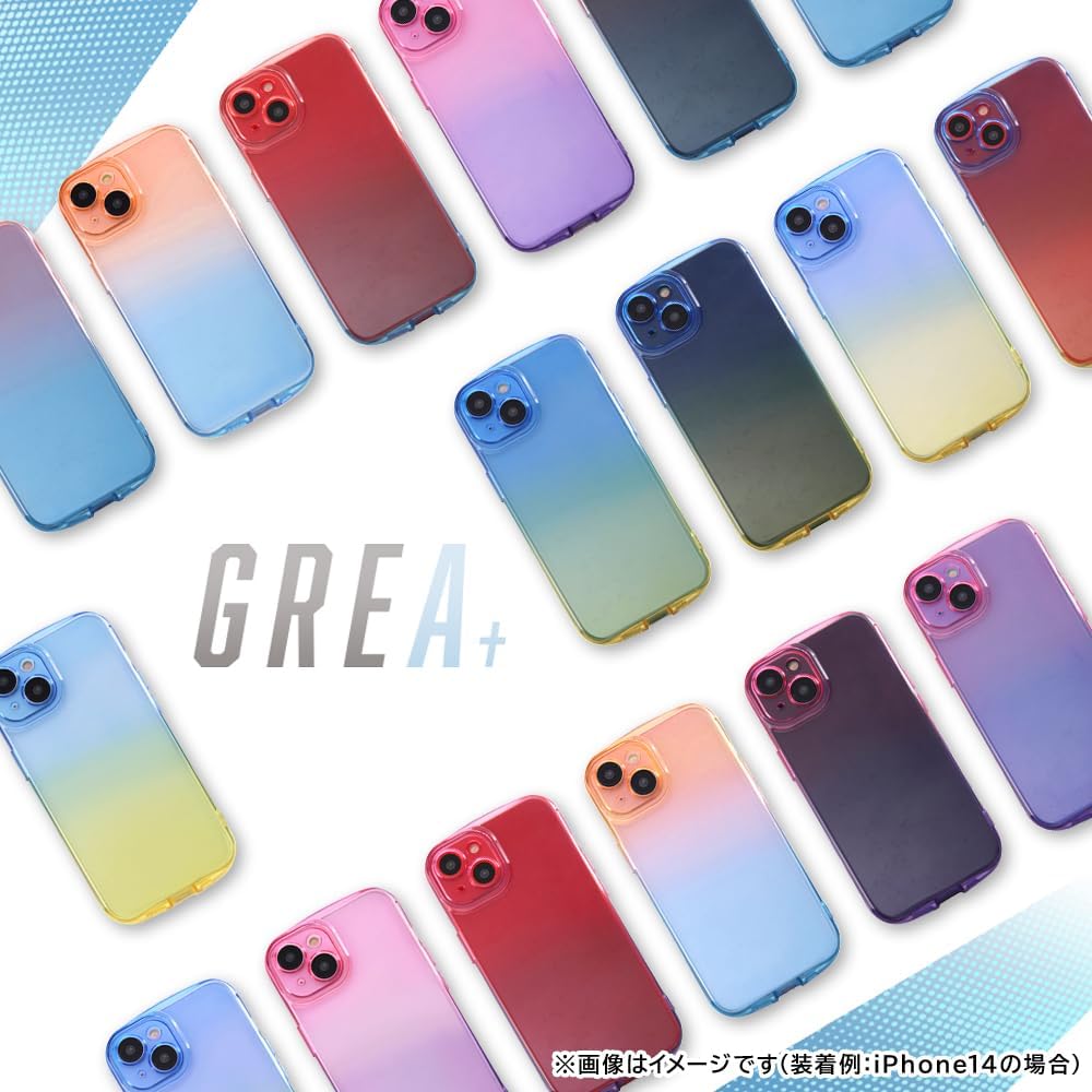 イングレム Inglem Google Pixel 8 Case, Shockproof TPU Soft Case, Gradient GREA/Pink/Purple
