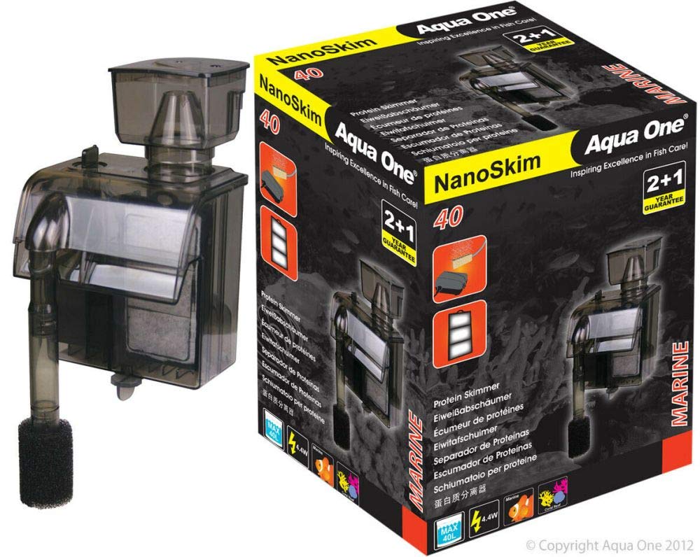 Aqua One NanoSkim 40 Protein Skimmer inc Pum 240lph for 40 ltr Aquarium