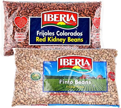 Iberia Red Kidney Beans, 4lb. and Iberia Pinto Beans, 4lb.