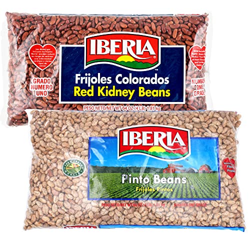Iberia Red Kidney Beans, 4Lb. And Iberia Pinto Beans, 4Lb. #TOP20