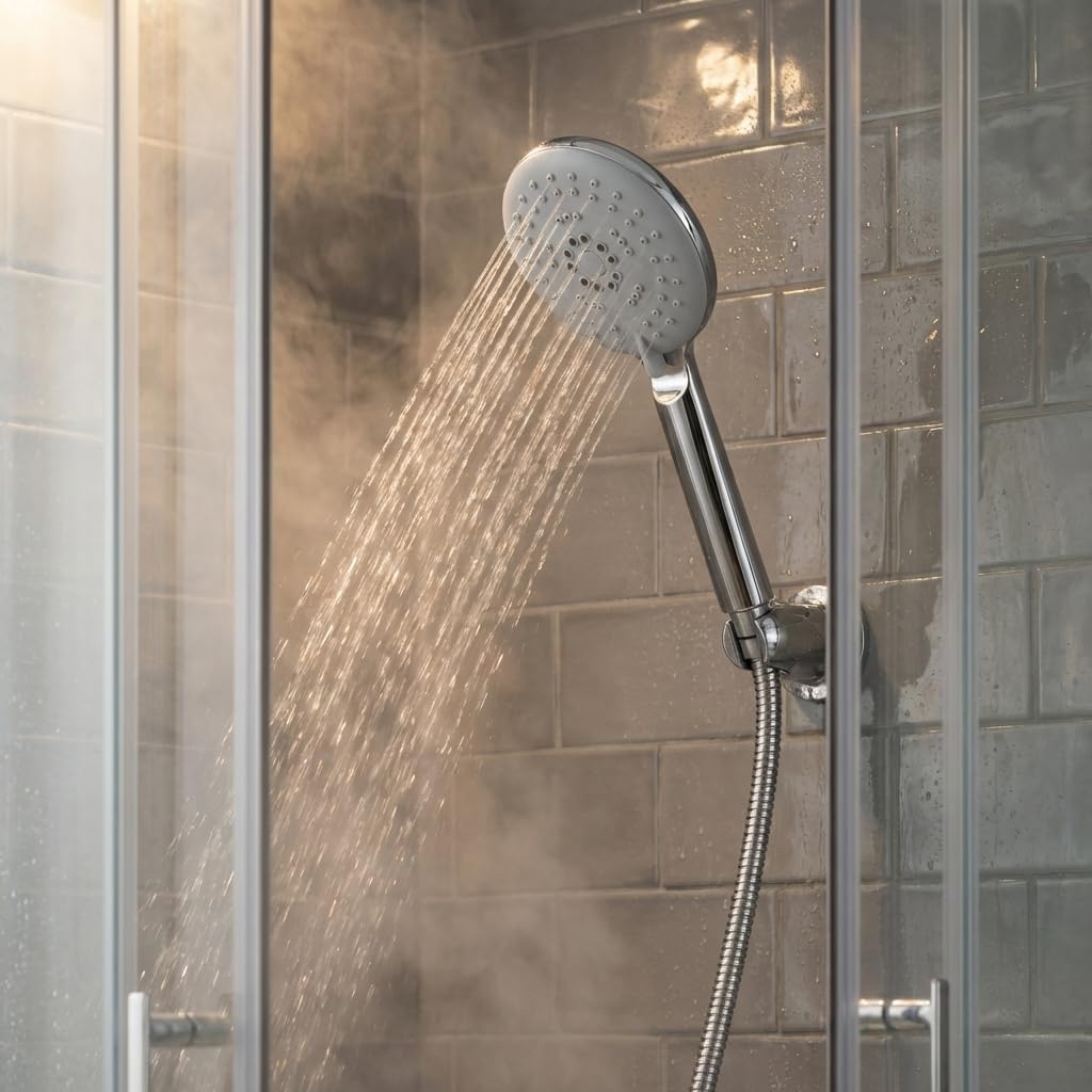 HOLISTIC　CURE　SHOWERHEAD Croydex Venturi Chrome Self Cleaning Shower Head -5 Function
