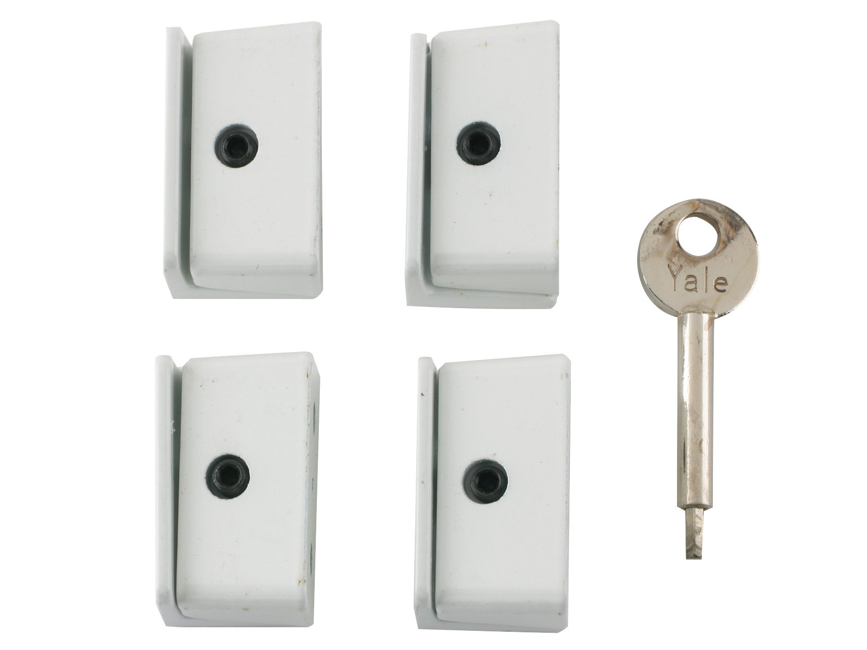 Yale Locks V-8K109-4-We Window Stop White Pack Of 4 Visi 5011783000380
