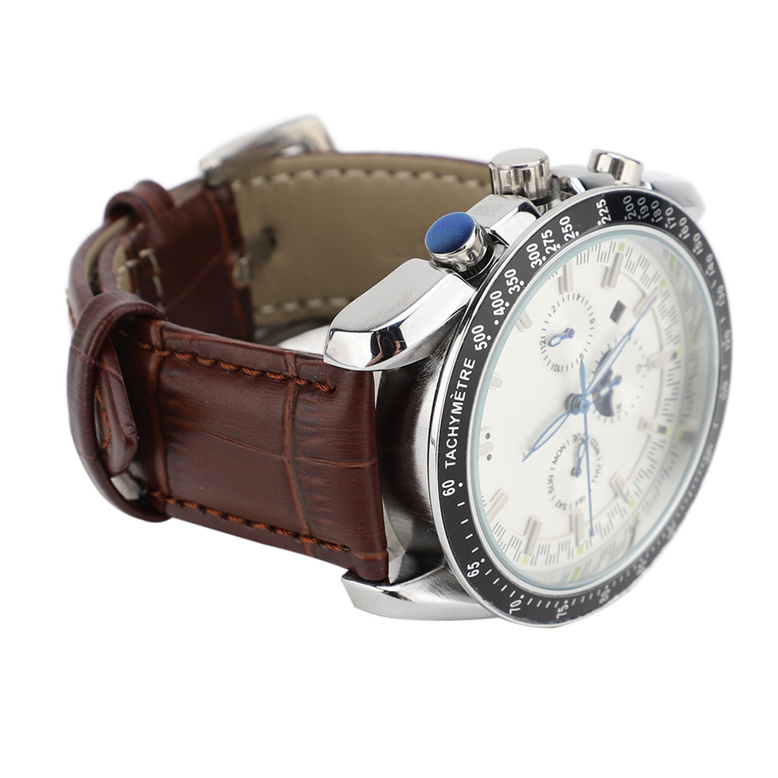RIZGHWOY Męski Automatyczny Mechaniczny Chronograf Wodoszczelny z Wyświetlaczem Faz Księżyca na Oficjalne Okazje Elegancki Styl 1 Jednostka