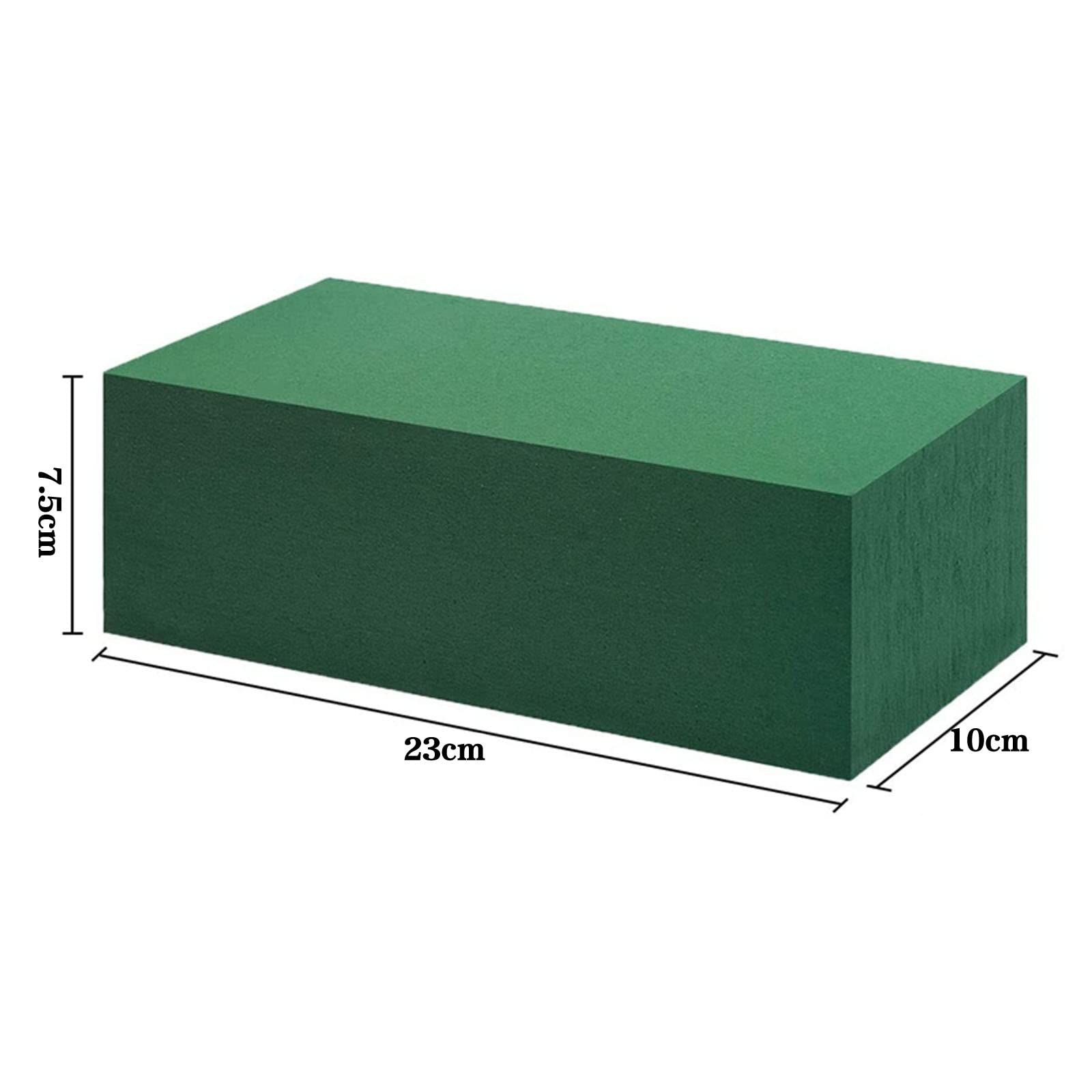Cyclingcolors 6 Briques Mousse Florale Rectangulaires 23x10,5x7cm - Éponge Verte Pour Arrangements Floraux