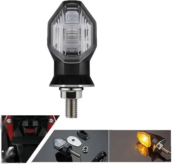 lamp part Motorcycle Turn Signal Light 12V Flasher Indicator Blinker For H-onda RS150R RS 150 R For Wave Alpha For 110i 125i For Dash 125 BeAT(4PCS Clear)