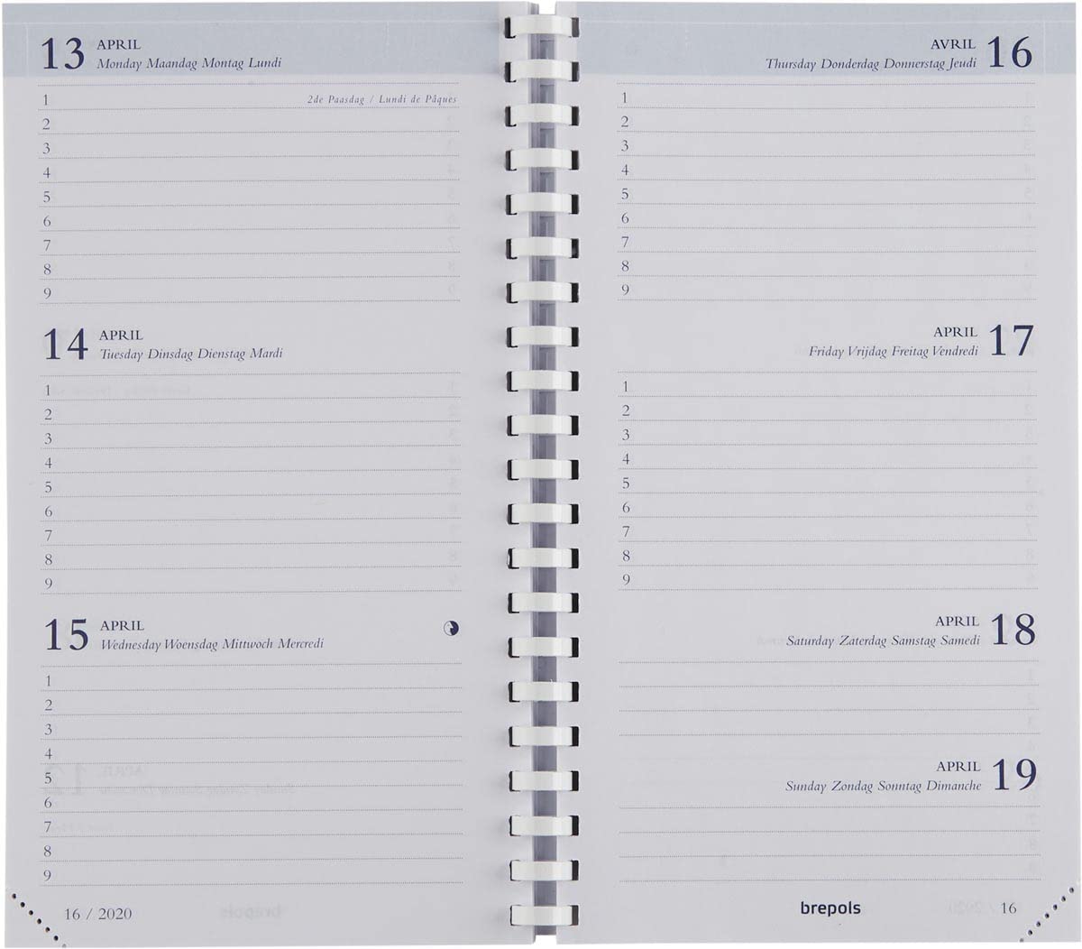 Brepols PVC-Seta Weekly Appointment Book