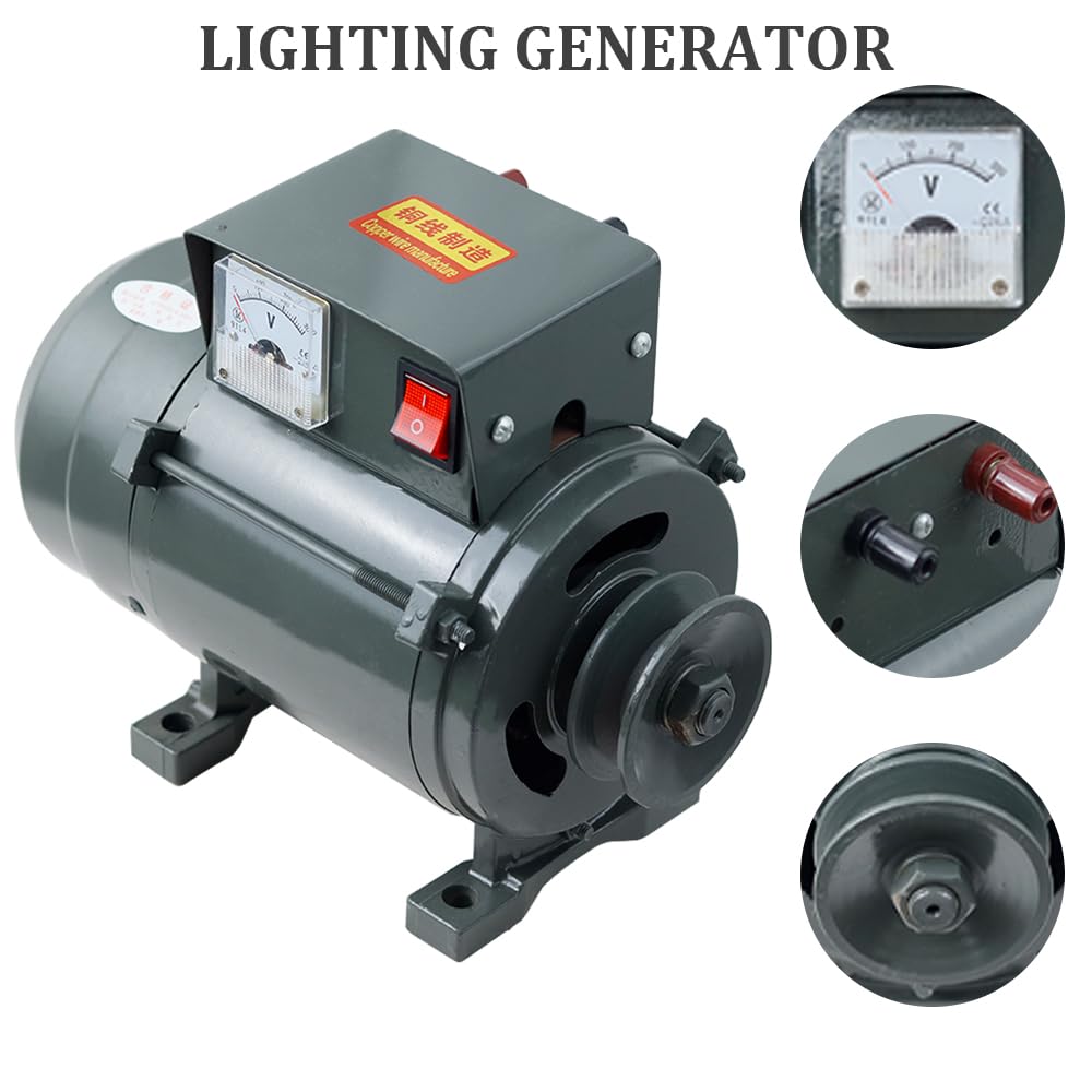 Generatore senza spazzole a magneti permanenti da 3500 W 220 V, alternatore con nucleo in rame puro con regolatore di tensione, alimentazione a basso rumore per illuminazione domestica, off-grid o